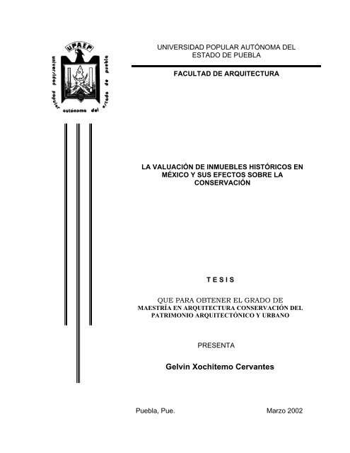 valuacion de inmuebles historicos en mexico y sus efectos sobre la ...