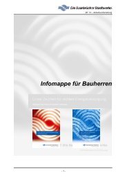 Infomappe für Bauherren - Stadtwerke Saarbrücken