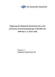 Die Saarbrücker Stadtwerke - Stadtwerke Saarbrücken