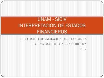 Interpretación de estados financieros - UNAM