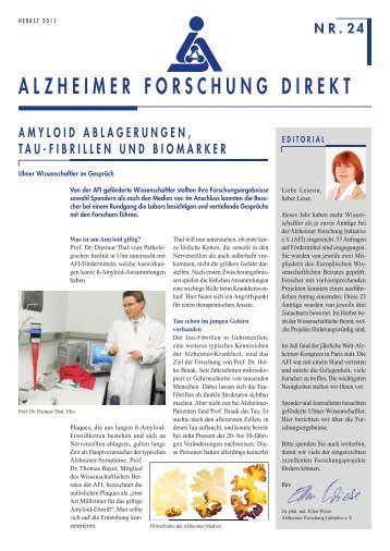 ALZHEIMER FORSCHUNG DIREKT - Alzheimer Forschung Initiative ...
