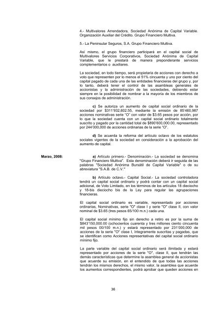 Informe Anual GFMULTI 2008 - Multivalores
