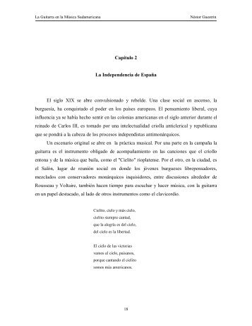 Capítulo 2 La Independencia de España El siglo ... - Néstor Guestrin