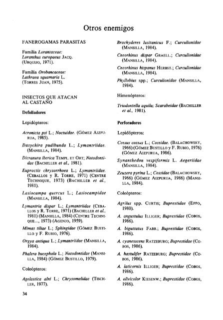 Castanea sativa Miller - Ministerio de Agricultura, Alimentación y ...