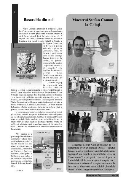 125 revista OK.pmd - Centrul Cultural Dunarea de Jos Galati