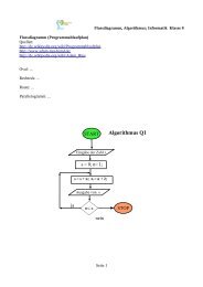 Flussdiagramme und Algorithmen - Saarpfalz-Gymnasium Homburg