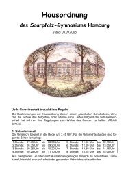 Hausordnung - Saarpfalz-Gymnasium Homburg