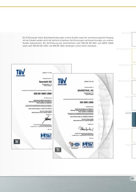 Produkte - Saarstahl AG