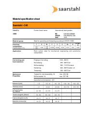 Material specification sheet Saarstahl - C45