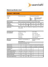 Material specification sheet Saarstahl - C40E (Ck40)