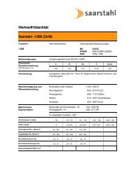 Werkstoff-Datenblatt Saarstahl - C50E (Ck50)