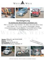 Versteigerung - Weis und Weis Auktionen GmbH