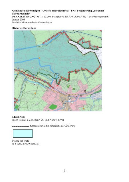 Ortsteil Schwarzenholz – FNP Teiländerung „Festplatz ...