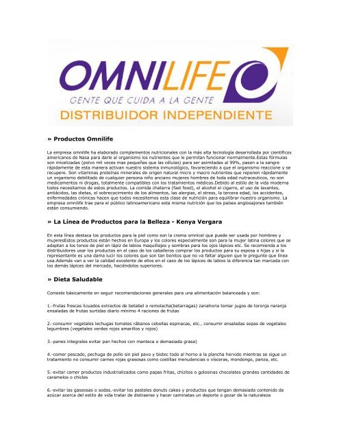 combinacion de productos omnilife para bajar de peso combinacion de productos omnilife para bajar de peso