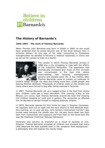 The History of Barnardo's