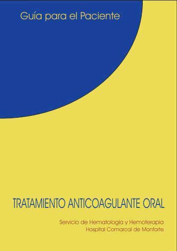 TRATAMIENTO ANTICOAGULANTE ORAL - Fisterra