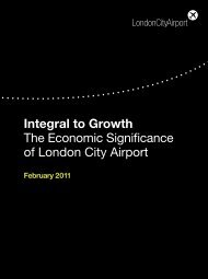 Integral to Growth The Economic Significance of London City Airport