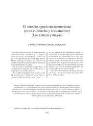 El derecho agrario mesoamericano - UAM Azcapotzalco