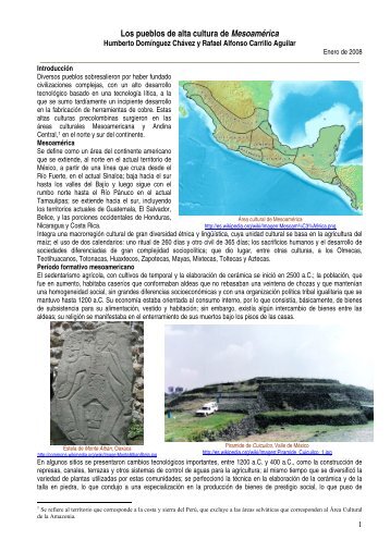 Los pueblos de alta cultura de Mesoamérica - Portal Académico del ...