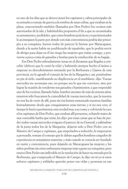 historia de la conquista y población de la provincia de venezuela