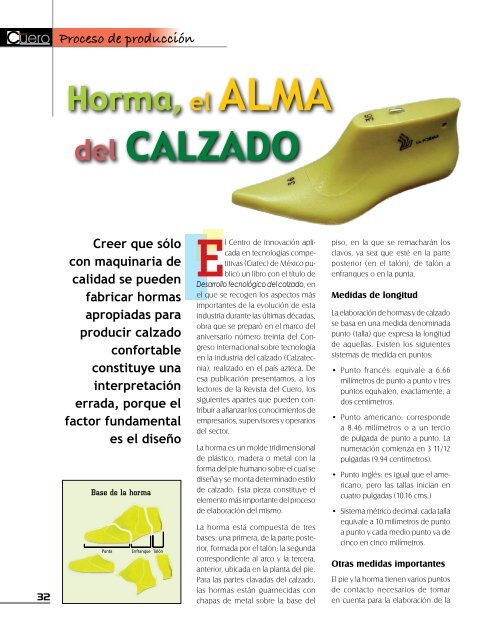 Horma, el Alma del Calzado - Calzawebperu.com