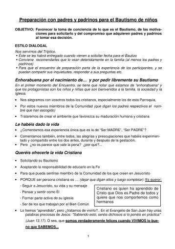 Guión para la catequesis