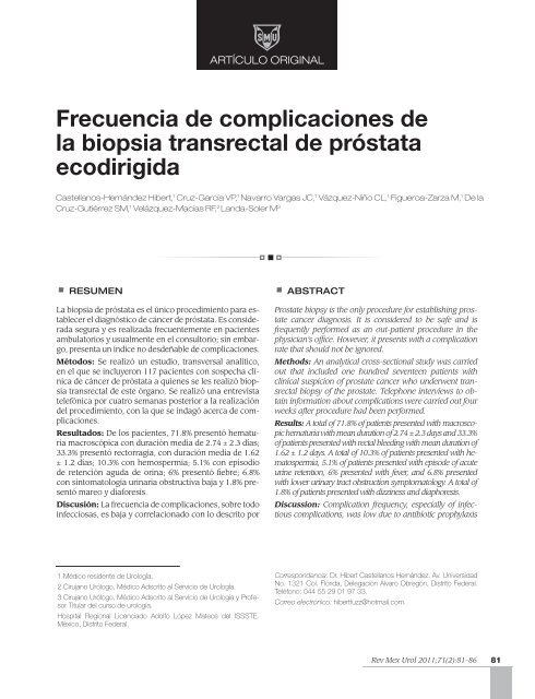 biopsia de próstata transuretral versus transrectal