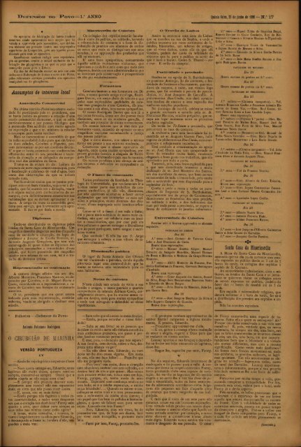 COIMBRA —Domingo, 16 de junho de 1895 A PENA DE MORTE