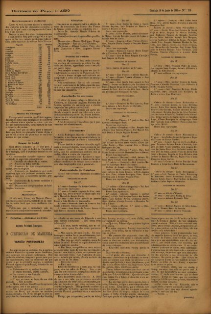 COIMBRA —Domingo, 16 de junho de 1895 A PENA DE MORTE