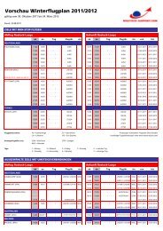 Vorschau Flugplan Winter 2011/2012 - Flughafen Rostock-Laage