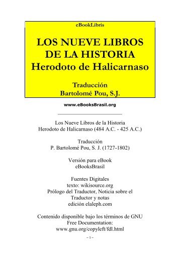 Los Nueve Libros de la Historia - Herodoto de ... - Música a la Xarxa