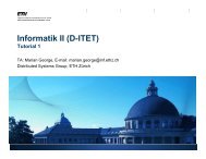 Informatik II (D-ITET) - ETH Zürich