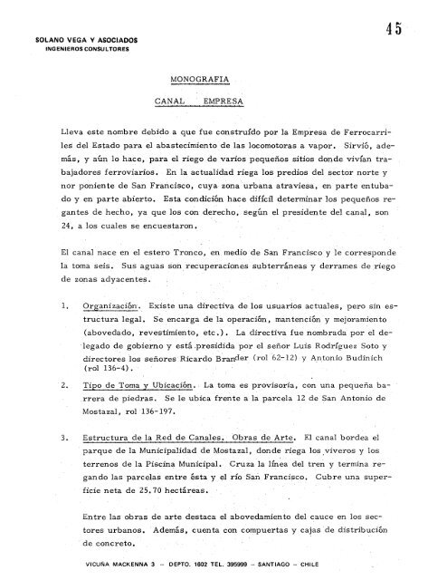 rio maipo segunda seccion catastro de usuarios - Biblioteca digital ...