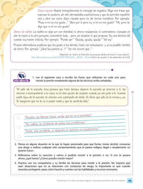 Guía para alumnos de secundaria - Conade