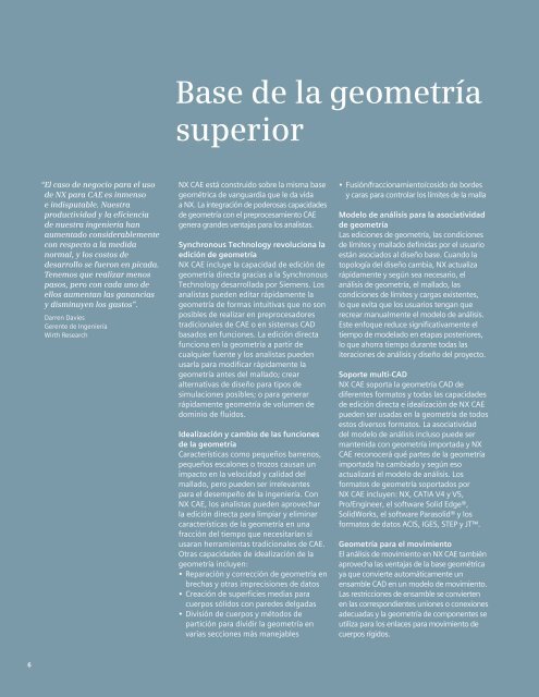 NX CAE brochure (Mexican Spanish) - Siemens PLM Software