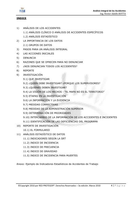 MÓDULO IV-3: Análisis Integral de los Accidentes - Red Proteger