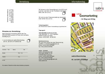 Programm - sabris ag