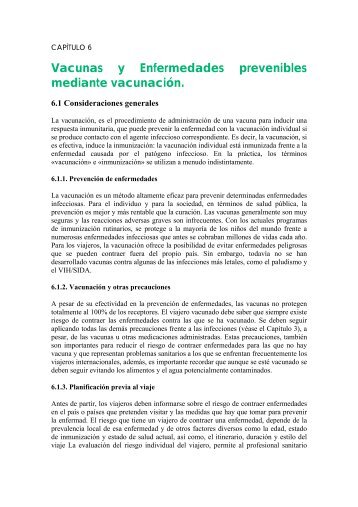 Capítulo 6: Vacunas y enfermedades prevenibles mediante ...