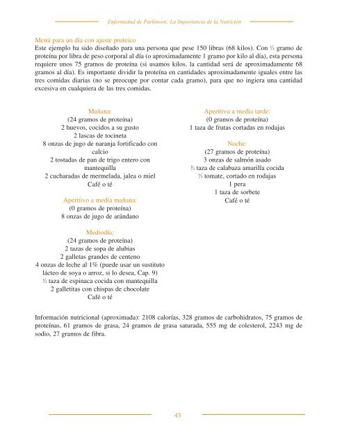 La Nutrición. pdf ( 1.11Mb ) - Parkinson Blanes