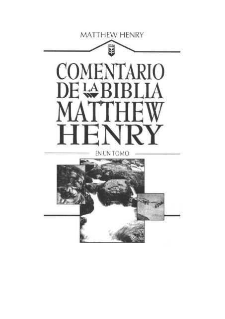 Comentario de la Biblia Matthew Henry