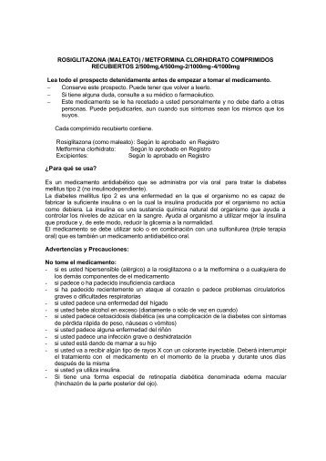 Rosiglitazona _maleato_ -Metformina comprimidos recubiertos.pdf