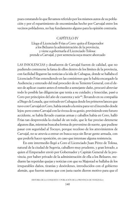 HISTORIA DE LA CONQUISTA Y POBLACIÓN DE ... - Venciclopedia