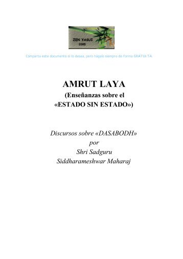 AMRUT LAYA - Zazen y maestros zen