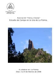 Estudio de Campo en la isla de La Palma. - ACEC. Viera y Clavijo