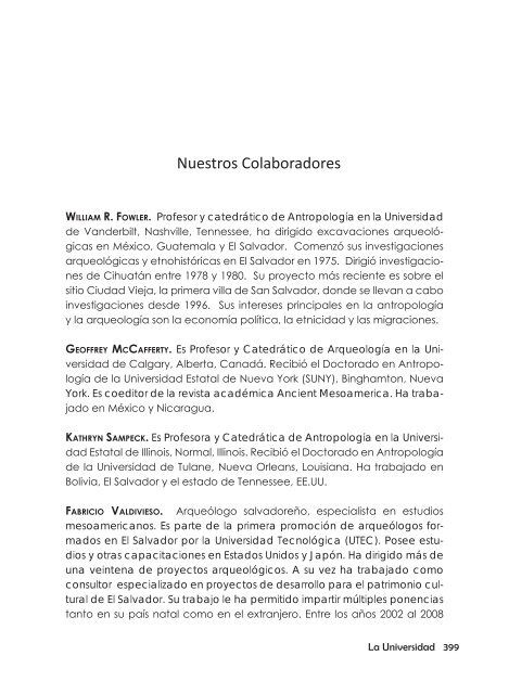 Carta del director - Universidad de El Salvador