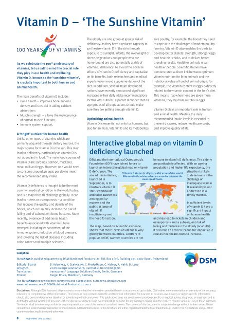 NutraNews - DSM Nutritional Products newsletter 3/2012