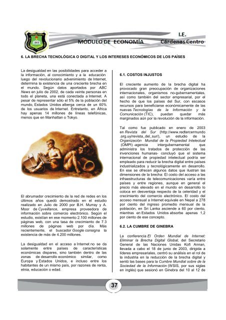 modulo economia ciclo v grado decimo - INSTITUCION EDUCATIVA ...