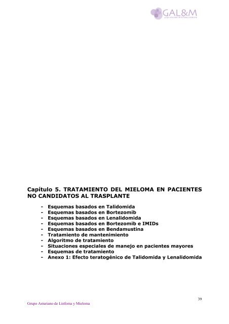 Protocolo de Actuación en Mieloma múltiple - Sociedad Asturiana ...