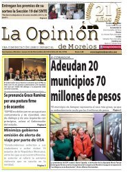 Morelos de Morelos - La Opinión de Morelos