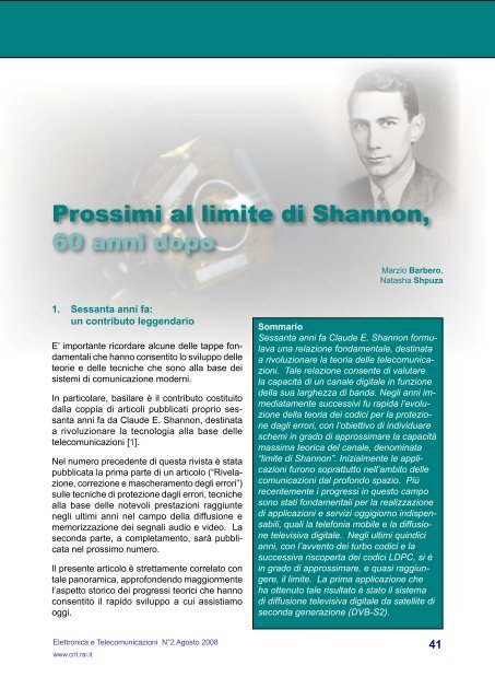 Agosto 2008 - Rai - Centro Ricerche e Innovazione Tecnologica ...